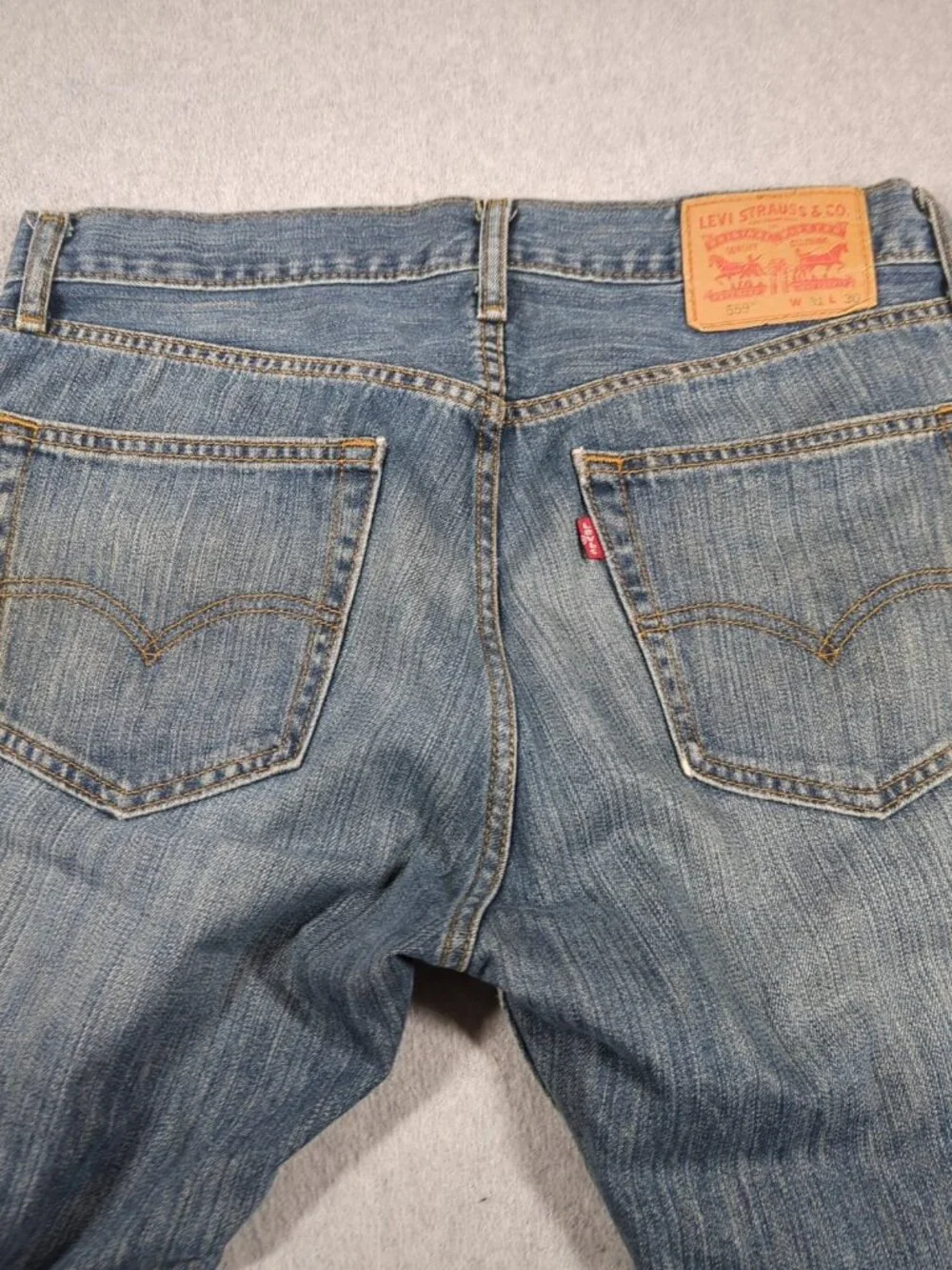 Levi's 559 Jeans Men's 31x30 (Actual 33x29) Blue Denim Relaxed Straight Leg